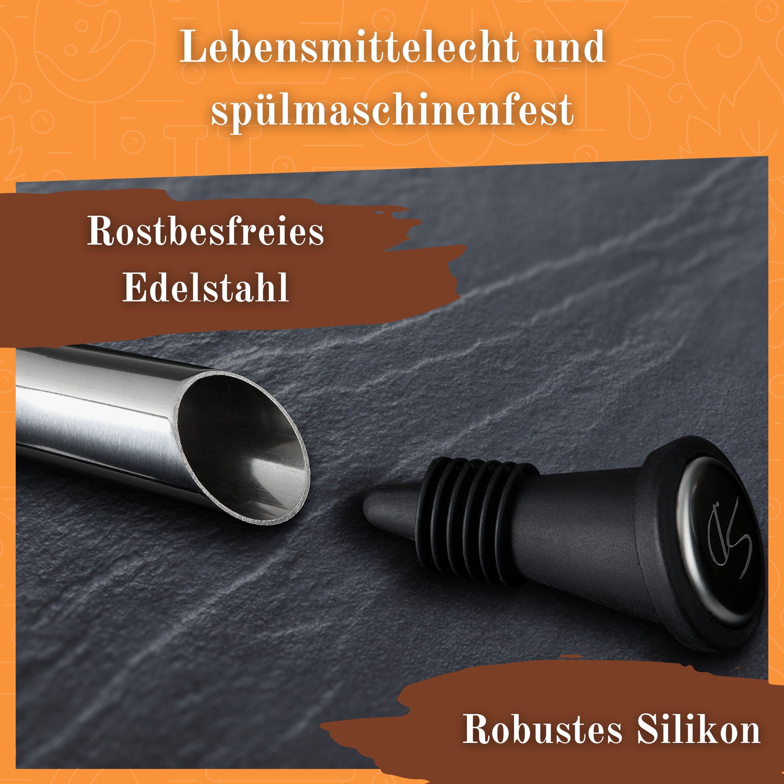 Weinkühlstab-Set mit 2 Kühlerstäben